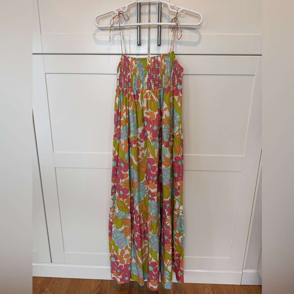 S/W/F | Smocked Floral Maxi Dress